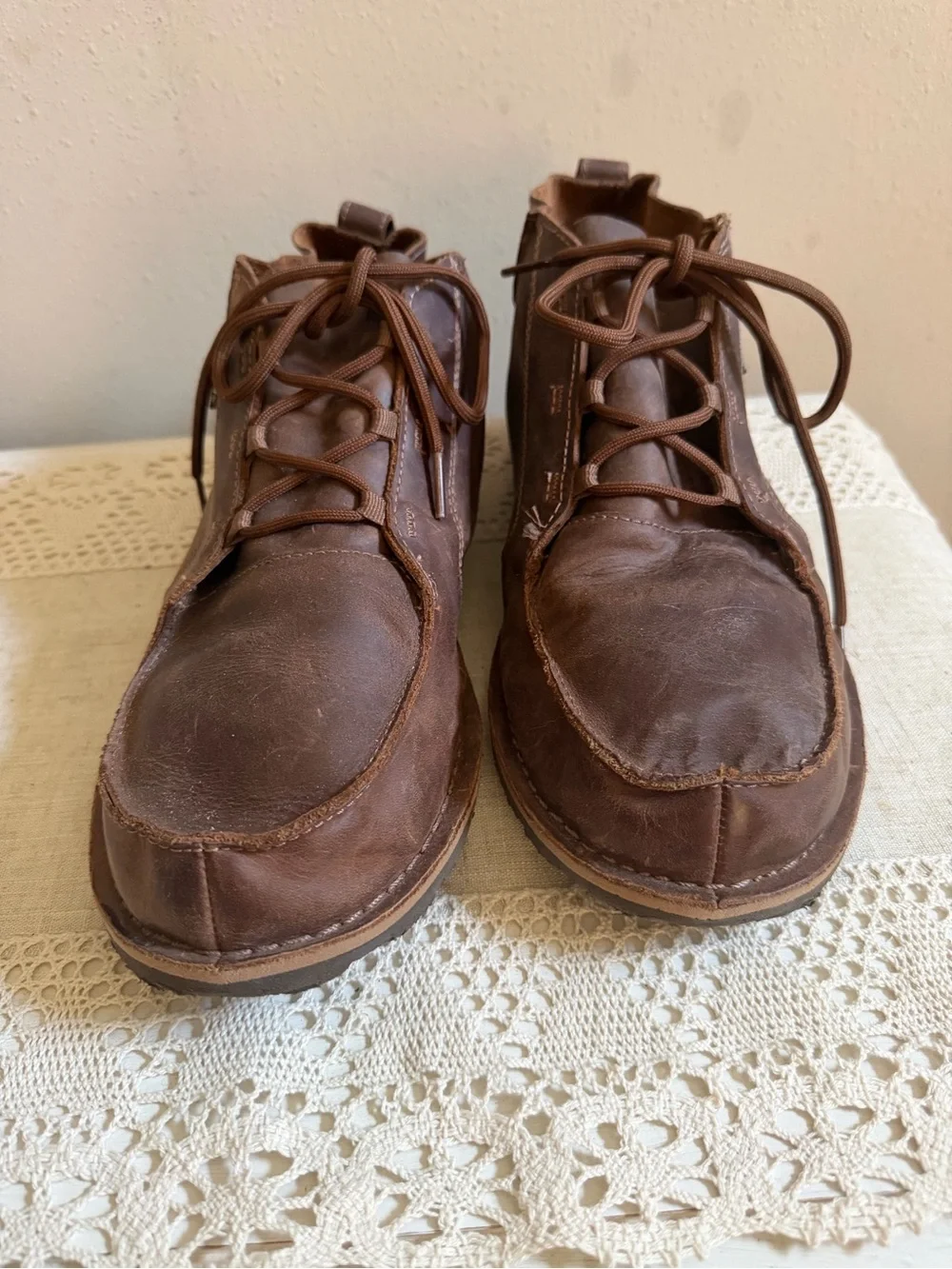 Teva Boots Mens 13 Brown Leather Mush Atoll Chukka Ankle Lace Up Casual 1009164